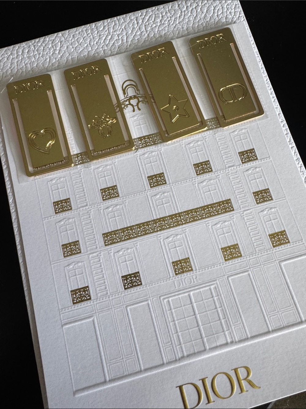Dior Gold Bookmarks